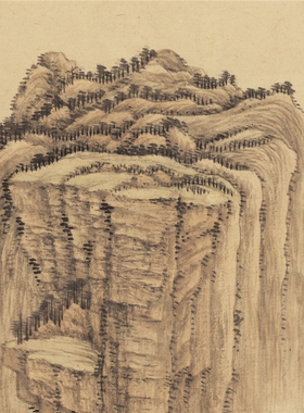 清王翚良常山馆图仿古名家山