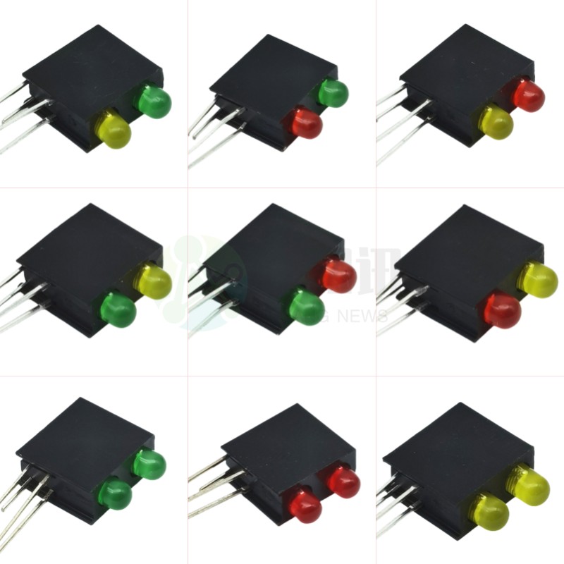 双孔3mmLED灯座含灯珠90度弯脚PCB固定座f3指示led灯珠带2孔灯座,淘宝优惠券,粉丝福利购,淘宝优惠卷