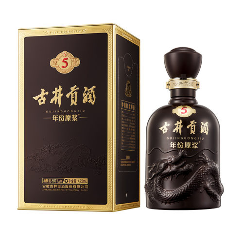 古井贡酒年份原浆50度古5浓香型白酒500ml礼盒瓶装纯粮酒水正品 - 图3
