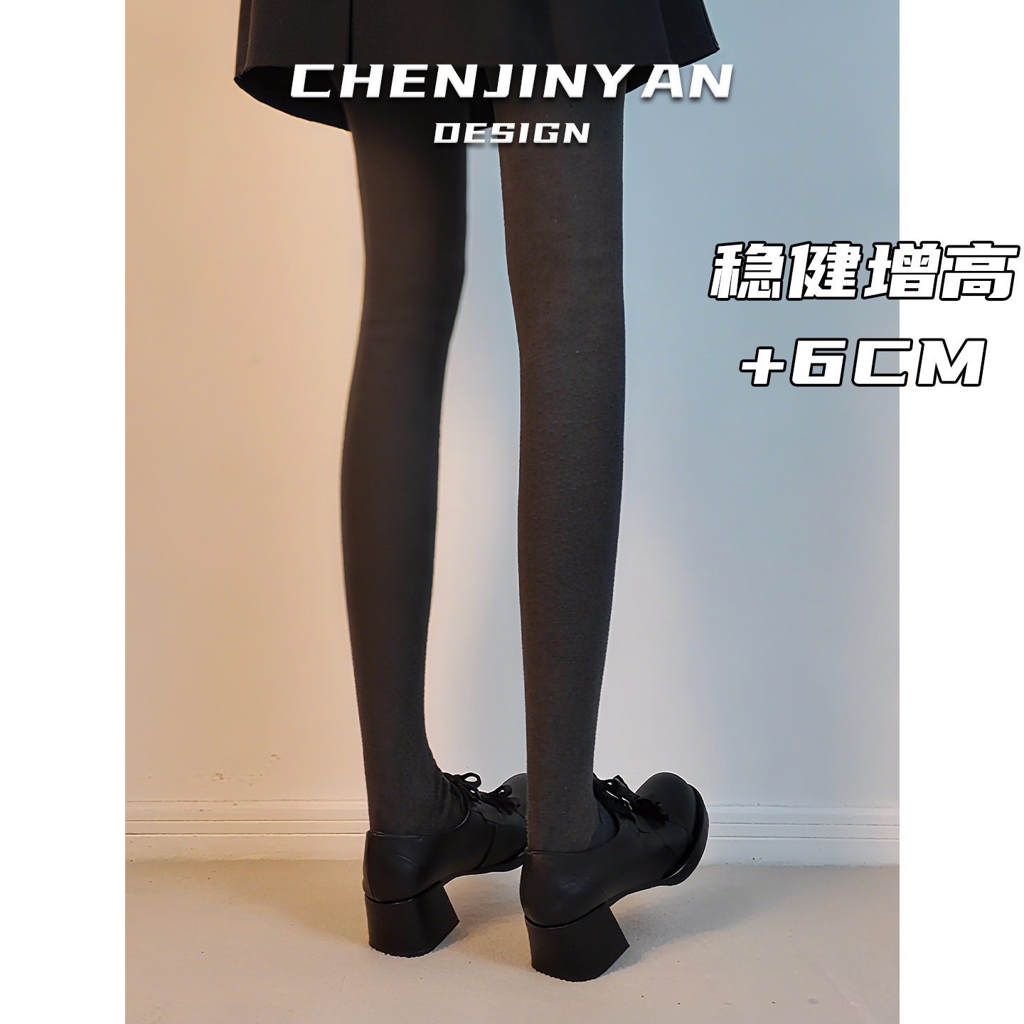 小羊皮！6CM增高小个子玛丽珍鞋女蝴蝶结粗跟乐福鞋复古小皮鞋女,淘宝优惠券,粉丝福利购,淘宝优惠卷