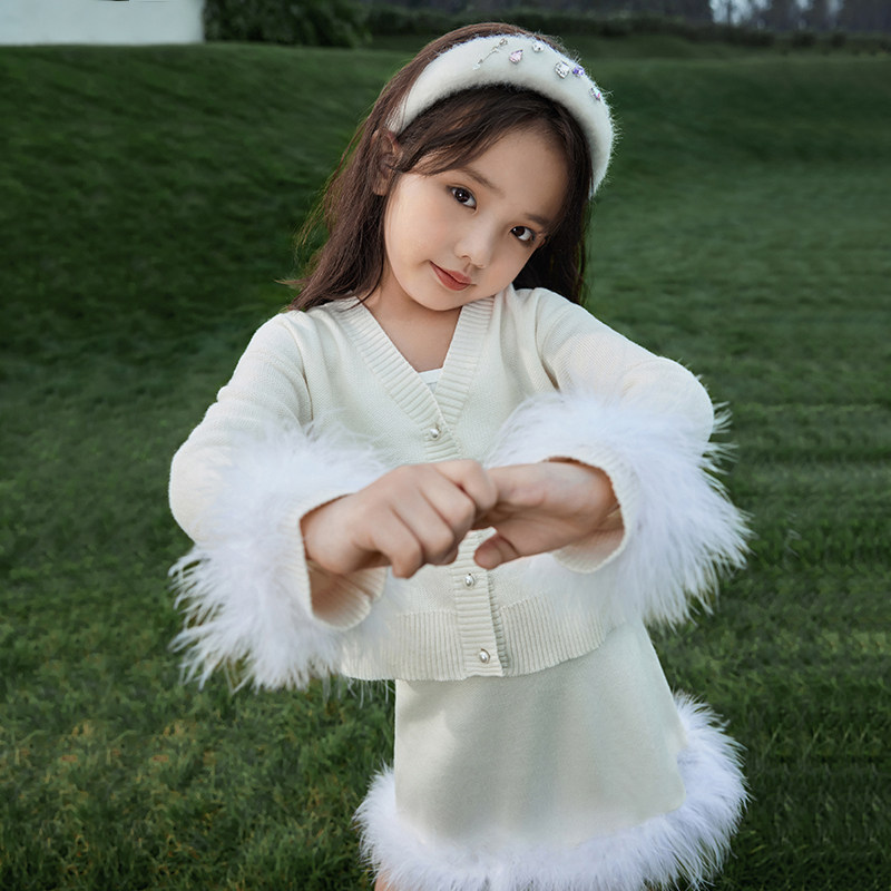 陈大猪女童洋气外套2025秋季新款时髦亲子装母女装针织开衫上衣女,淘宝优惠券,粉丝福利购,淘宝优惠卷