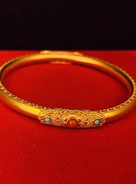 三千年珠宝  足金手镯 手工古法金工艺 惊鸿镯 惊鸿戒 惊鸿耳饰
