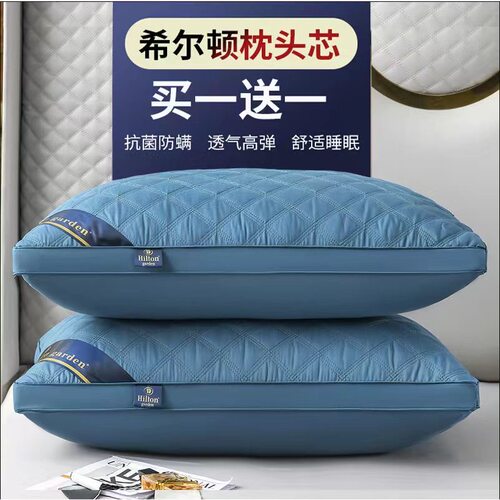 【枕套+枕芯】星级酒店枕芯枕头学生宿舍家用酒店专用家用套装 - 图1