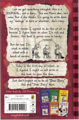 赠音频 Diary Of A Wimpy Kid 1 小屁孩日记1 小鬼日记一册英文原版小说jeff Kinney杰夫金尼儿童文学英语书正版纯绘本漫画书 虎窝淘