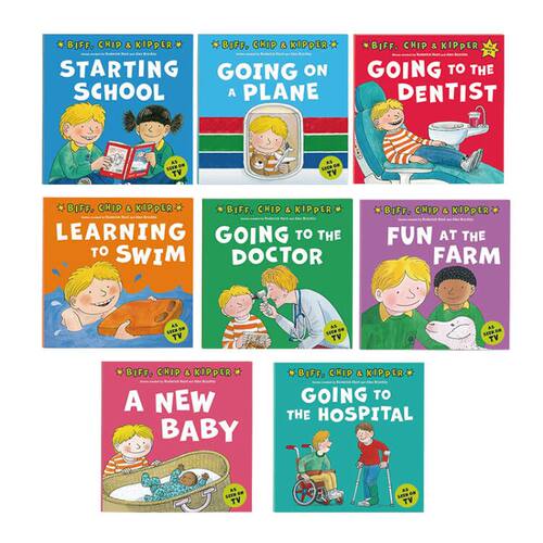 牛津阅读树分级阅读绘本Biff Chip Kipper First Experiences8册生活体验套装英文原版Oxford reading tree幼儿童早教启蒙英语读物 - 图0