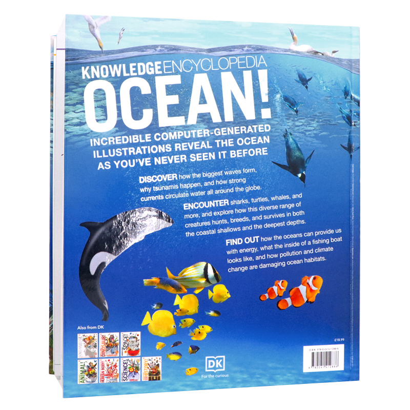 现货 DK知识百科全书 海洋 Knowledge Encyclopedia Ocean 英文原版 精美插图 海底地理地质生态海洋生物图解百科 精装 儿童读物 - 图0