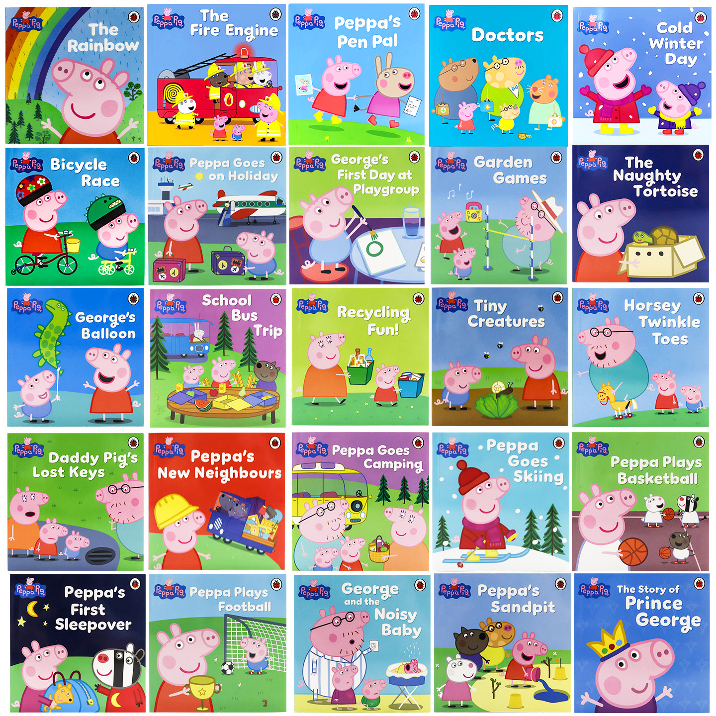 送音频50册全套装小猪佩奇英文绘本原版 peppa pig动画片图画英文书 儿童英语启蒙故事书 幼儿粉红猪小妹佩佩猪宝宝早教益智读物