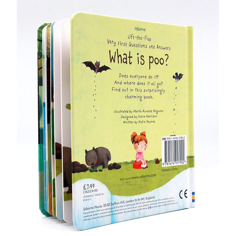 Usborne出品 便便是什么？ 进口英文原版绘本 What is Poo? 纸板翻翻书 儿童早教英语启蒙科普图画书 宝宝习惯养成 亲子读物 - 图0