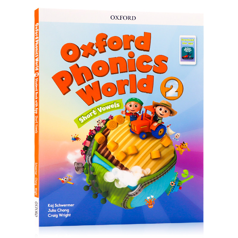 Oxford Phonics World 2级别套装课本+练习册牛津自然拼读英文原版少儿英语教材幼儿小学字母发音启蒙训练OPW学生书套装