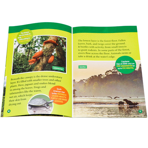 亚马逊的动物英文原版 National Geographic Kids Level3:Amazon Animals 国家地理分级阅读儿童课外阅读动物科普百科读物 平装 - 图2