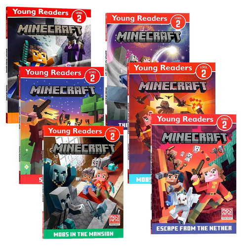 Minecraft Young Readers Level 2 我的世界分级读物2级6册 进口英文原版逃离幽冥生存模式儿童冒险游戏故事书 青少年课外英语阅读 - 图3