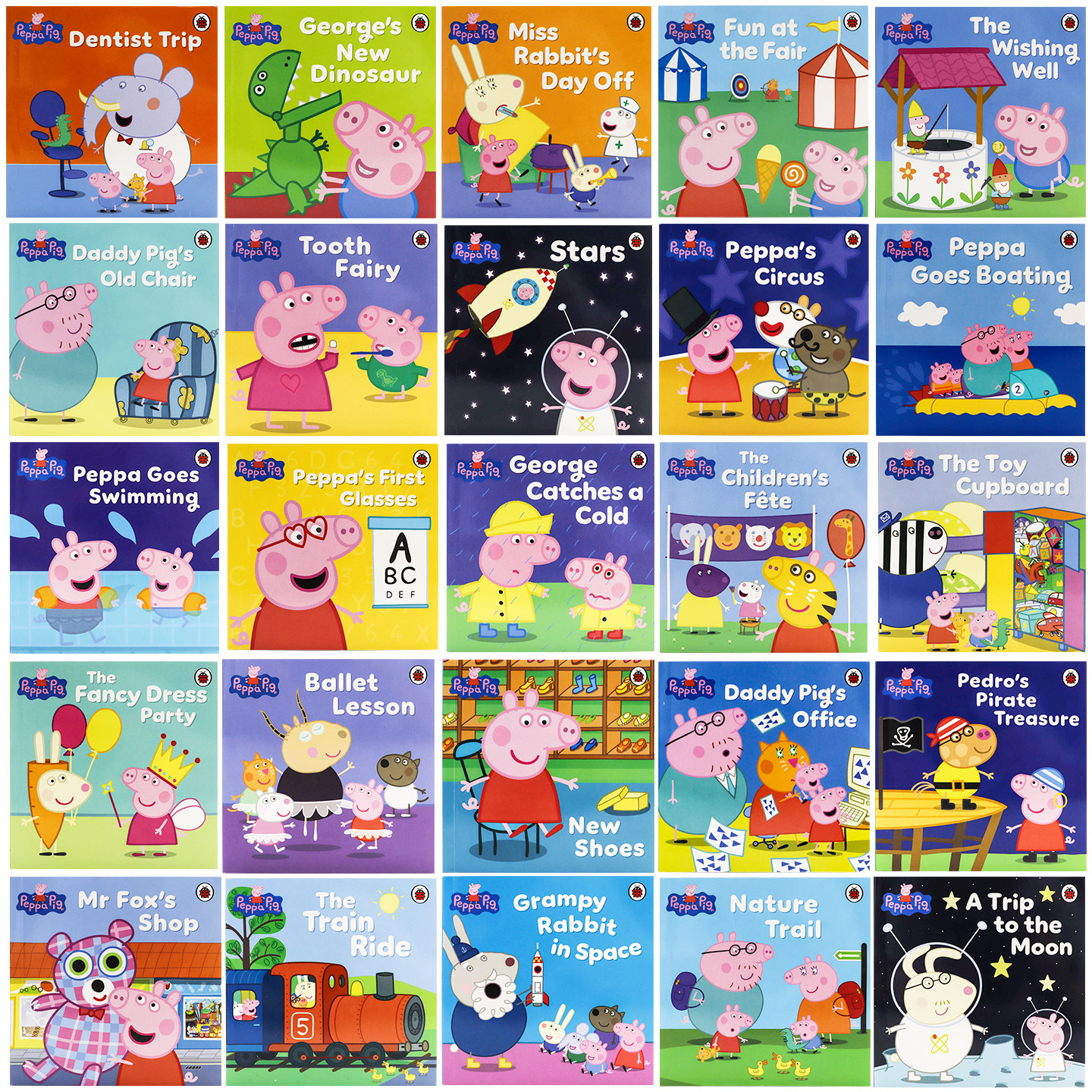 送音频50册全套装小猪佩奇英文绘本原版 peppa pig动画片图画英文书 儿童英语启蒙故事书 幼儿粉红猪小妹佩佩猪宝宝早教益智读物