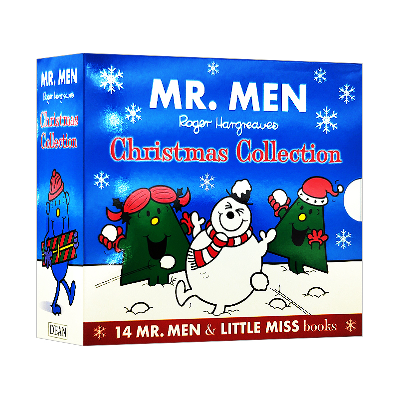 奇先生妙小姐圣诞节14册礼盒装英文原版绘本 Mr Men Little Miss Christmas and Adventure Collections少儿英语启蒙图画故事书-图3