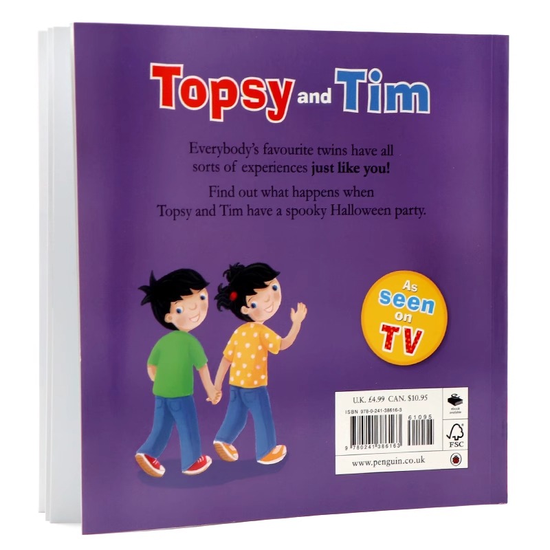 万圣节主题绘本 英文原版 Topsy and Tim Halloween Party 托普西和蒂姆万圣节派对 儿童英语启蒙图画故事书 亲子共读趣味睡前读物