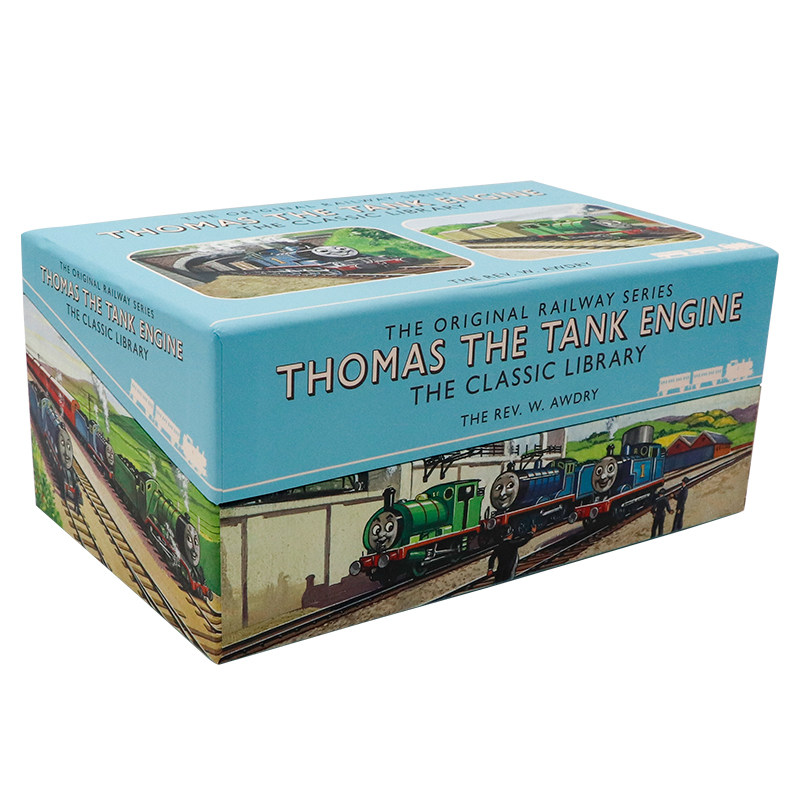 托马斯和他的朋友们经典图书馆26册盒装 Thomas and Friends 英文原版绘本 托马斯小绘本故事合集 英语启蒙图画故事书动画片礼盒装
