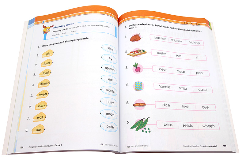 加拿大教程进口英文原版Popular Complete Canadian Curriculum加拿大4科教材带答案Math Social Studies Science1年级 暑假教辅书 - 图3