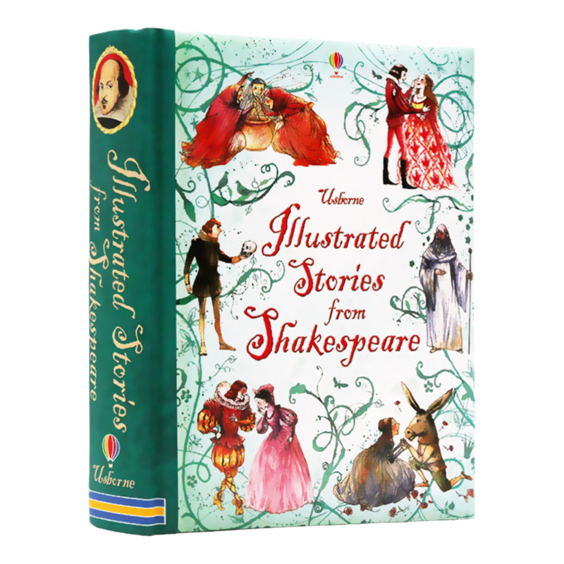 Usborne出品莎士比亚经典故事合集英文原版绘本 llustrated stories from Shakespeare 彩色插图儿童英语故事书精装 - 图3