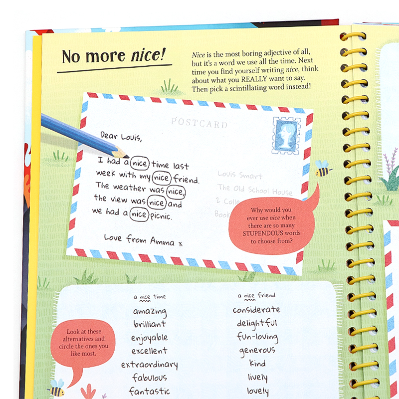 Usborne 如何写一个精彩的故事 英文原版 Write your own story word book 词汇工具书 儿童趣味插图英文学习指南 英语写作小技巧