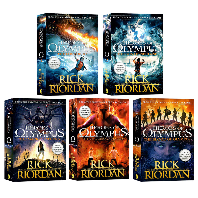 波西杰克逊第二季奥林匹斯英雄系列5册套装Percy Jackson Heroes of Olympus Rick Riordan畅销青少年英文原版小说TheLost Hero1-5