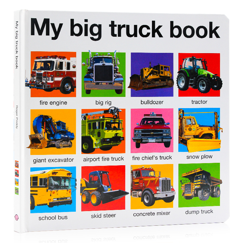 我的大卡车 英文原版绘本 My Big Truck Book 低幼早教 卡车 消防车 交通工具认知启蒙儿童英语启蒙图画纸板书撕不烂 Roger Priddy - 图3