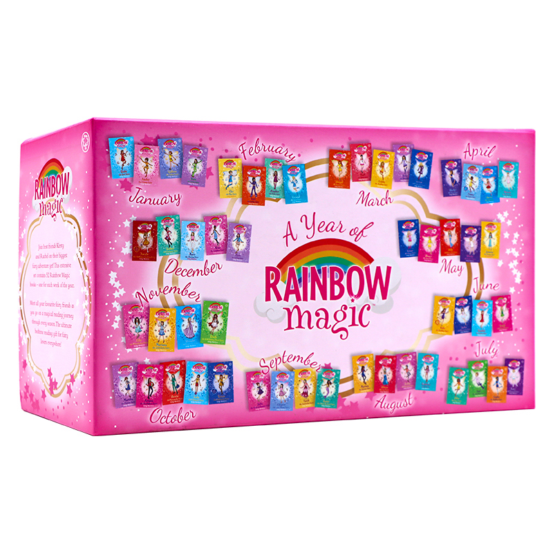 彩虹魔法仙子52册礼盒装全套 英文原版 A Year of Rainbow Magic Boxed Collection1- 52 儿童英语插图章节桥梁书6-12岁图画故事书 - 图2