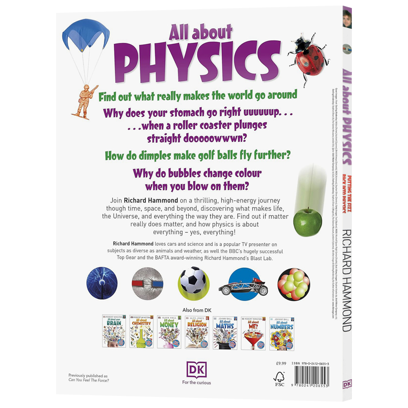 DK关于物理 All About Physics英文原版儿童物理学科普百科书籍青少年中小学生STEAM与百科思维训练拓展力学科学科普有趣的科学-图0