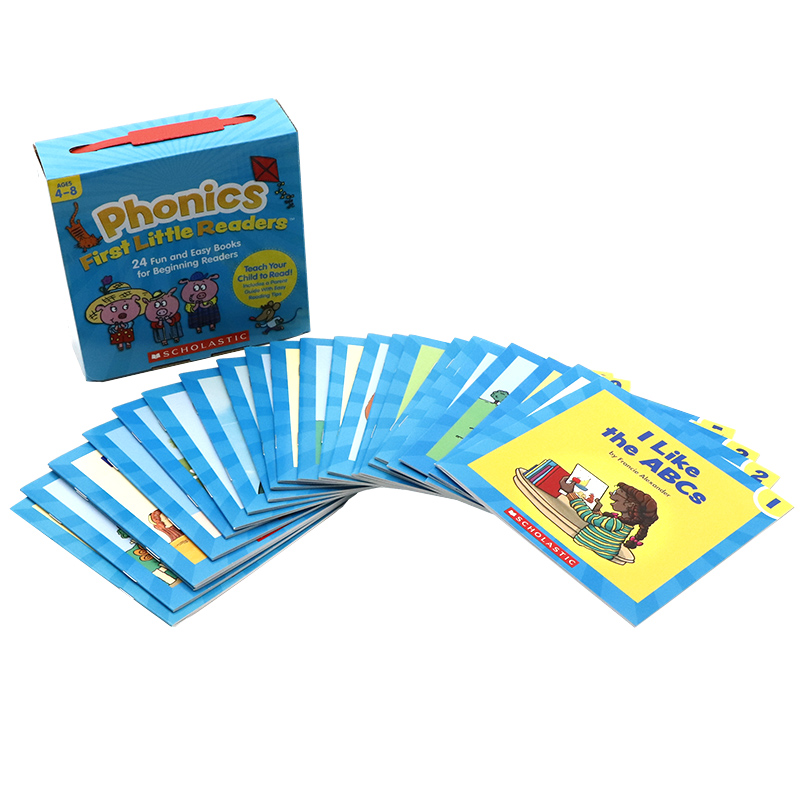 学乐自然拼读初级25册盒装英文原版 Phonics First Little Readers Parent Pack 我的阅读小套盒含家长指南手册小读者儿童绘本 - 图1