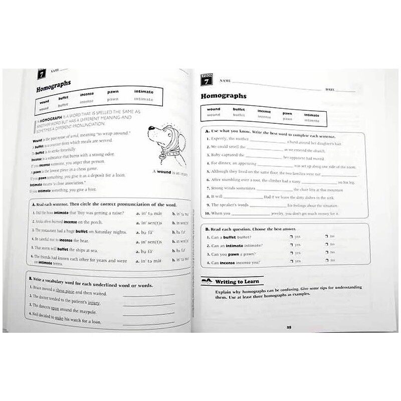 六年级孩子需要知道的240个单词词汇英文原版 Vocabulary Words Kids Need to Know Grade 6  Scholastic 学乐练习册小学英语教辅
