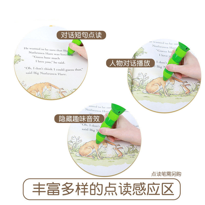 点读版猜猜我有多爱你绘本guess How Much I Love