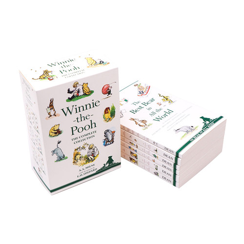 Winnie the Pooh 小熊维尼6册礼盒装 英文原版小说 青少年经典故事 课外读物 亲子互动 AA MILNE 章节桥梁书 配精美插画 进阶阅读 - 图0