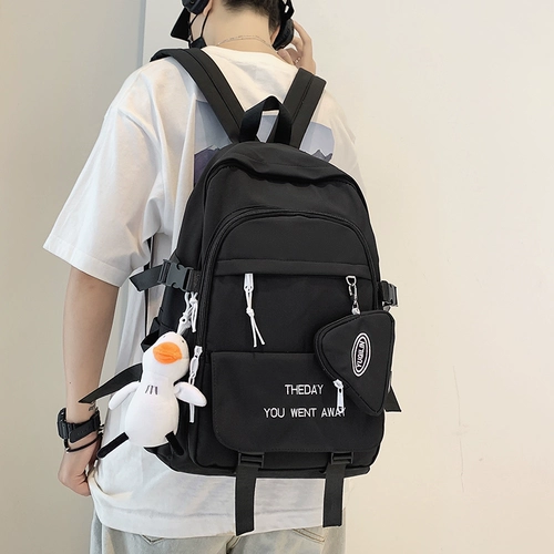 Вместительный и большой школьный рюкзак, сумка через плечо, 2021 года, для средней школы, подходит для студента, в корейском стиле