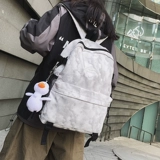 Брендовый универсальный школьный рюкзак, сумка через плечо, простой и элегантный дизайн, для средней школы, подходит для студента, в корейском стиле