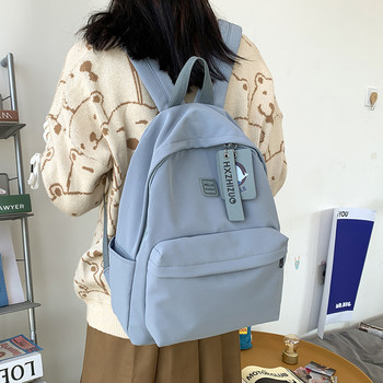 ins style schoolbag ແມ່ຍິງສະບັບພາສາເກົາຫຼີ ໂຮງຮຽນມັດທະຍົມຕອນຕົ້ນ ນັກສຶກສາ ວິທະຍາໄລ ຂະຫນາດນ້ອຍ ສົດ ພາສາຍີ່ປຸ່ນ ແບບງ່າຍດາຍ ສີແຂງ ເດັກຍິງ backpack ແມ່ຍິງ backpack