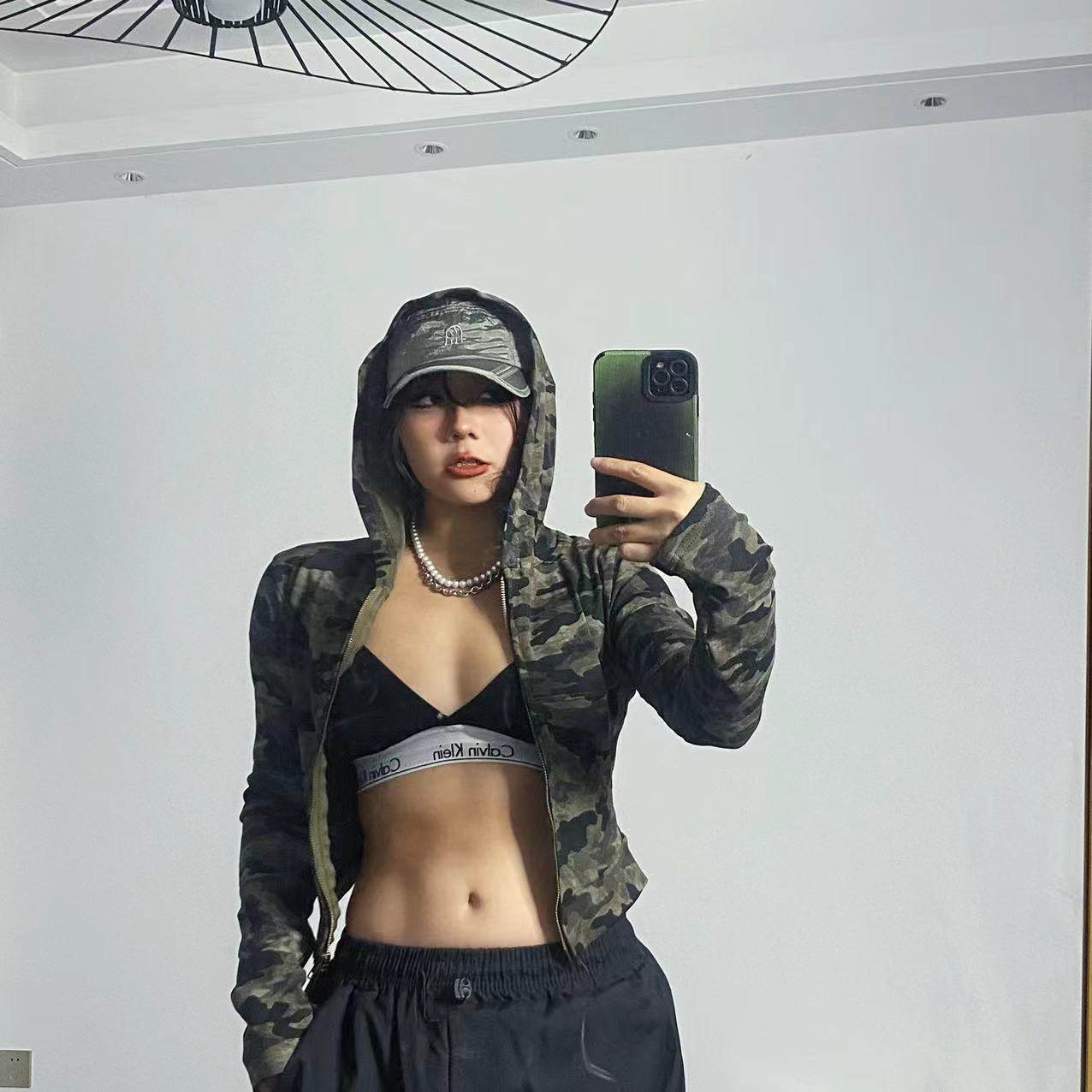 1996 性感帅气迷T袖短款辣妹跳舞修身开衫爵士舞带帽露脐外套秋,淘宝优惠券,粉丝福利购,淘宝优惠卷