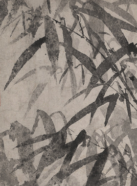 明唐寅墨竹图卷轴挂轴花鸟画名画真迹复制品中式玄关画名人字画