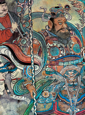 永乐宫壁画朝元图马君祥壁画十大名画仿古国画名画复制品字画手卷