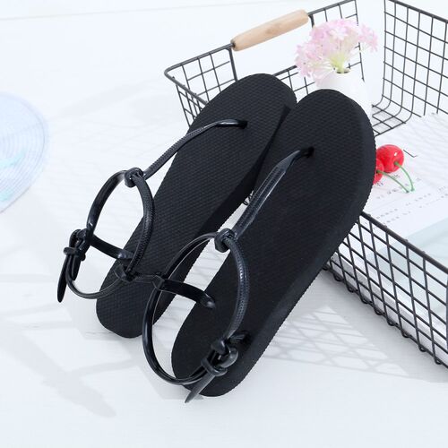Toe Sandals Women Summer New Anti-skid Foot-clipping T型凉鞋 - 图3