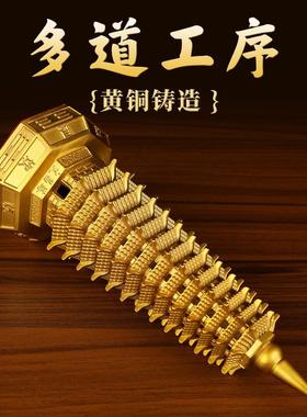八卦文昌塔摆件黄铜宝塔9层13文昌塔旗舰店九层十三层书房工艺品