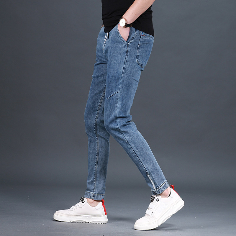 春季百搭新款男士九分裤潮流牛仔裤 范莉泰服饰牛仔裤