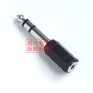 话筒转换插头大转小6.5插孔3.5麦克风公母座莲花立体声调音台耳机 - 图0
