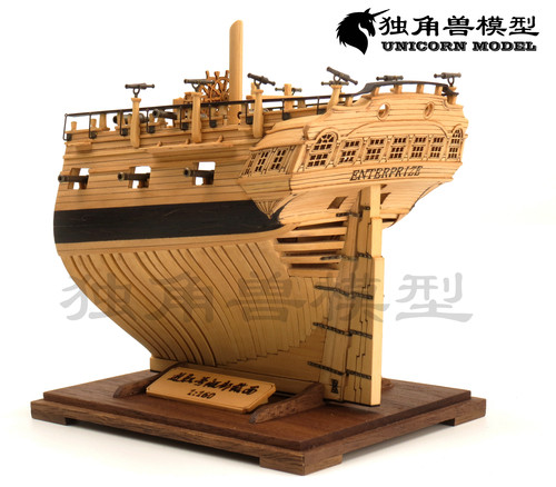 【独角兽】木制拼装模型套材--1:160迷你进取号系列一：尾部截面 - 图1
