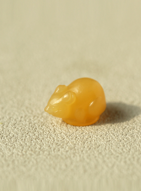 天然和田玉/缅黄生肖鼠手链 青白玉山料 十二生肖手链 属龙猴三合