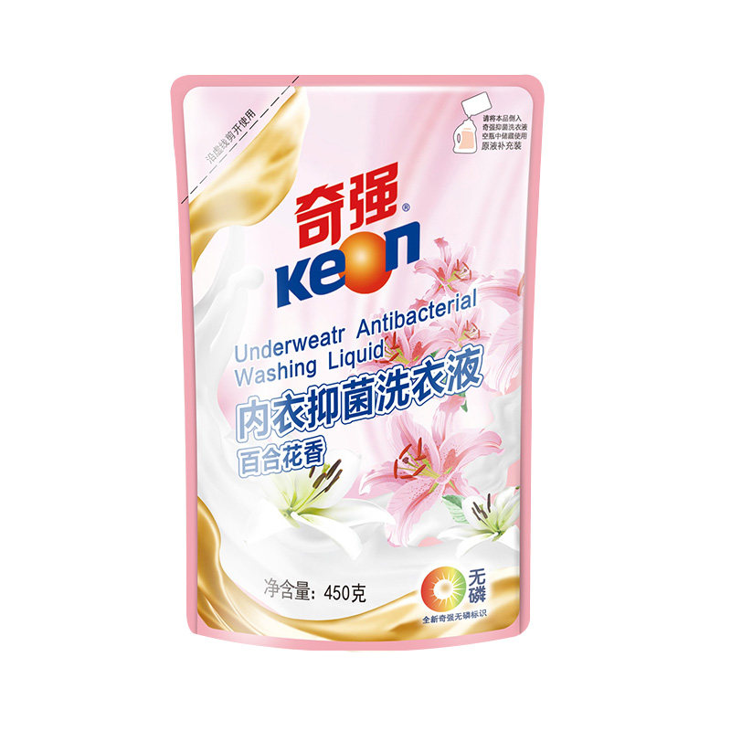 奇强抑菌洗衣液百合花香女士去内衣 奇强星城锦色常规洗衣液