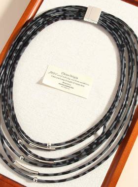 爆款fashion 野性皮革5层leopard print necklace minimalist 设
