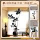 Simulated green plant, black diamond rubber tree, high-end light luxury living room decoration, large indoor potted floor-standing plant ornaments