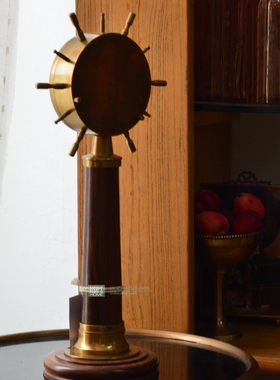 印度进口复古风书房摆件欧美式望远镜指南针东南亚别墅样板间陈设