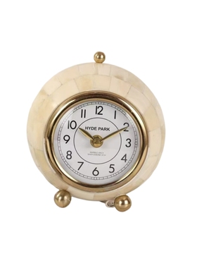 印度进口复古桌面玄关艺术摆件样板间卧室装饰台钟个性手工做旧钟