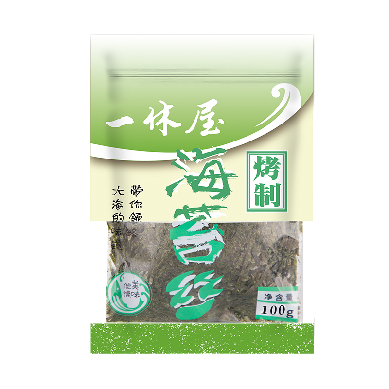 一休屋海苔丝章鱼小丸子材料紫菜丝儿童即食拌饭商用大包装100g - 图3