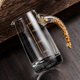 Gold foil white wine glass wine divider set