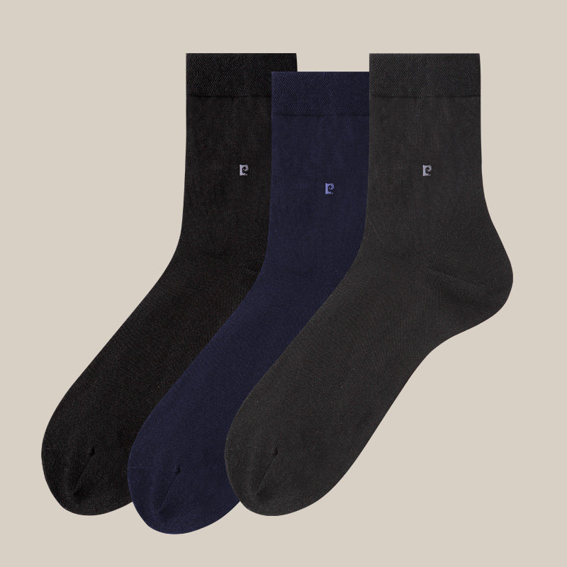 皮尔卡丹男中筒桑蚕丝男袜春夏丝袜 皮尔卡丹宏鼎短袜/打底袜/丝袜/美腿袜